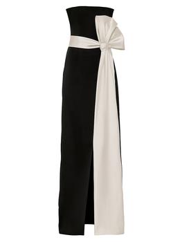 商品Two-Tone Bow Strapless Gown图片