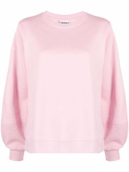 Ganni | Ganni Womens Pink Cotton Sweatshirt商品图片,满$175享9折, 满折
