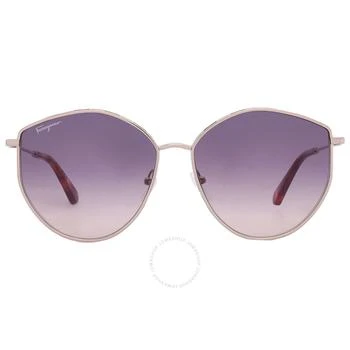 Salvatore Ferragamo | Violet Gradient Irregular Ladies Sunglasses SF264S 754 60 2.1折, 满$200减$10, 满减