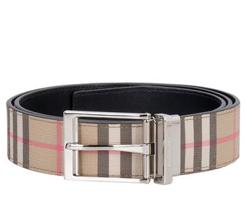 巴宝莉皮带, Burberry | Burberry Reversible Check Belt商品图片 8.1折