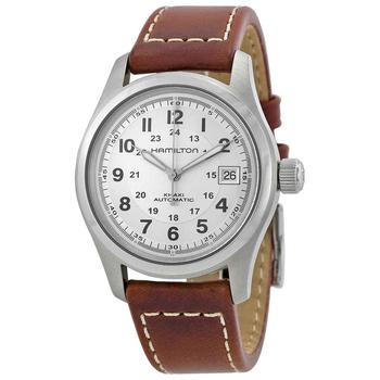 汉密尔顿手表, Hamilton | Khaki Field Automatic Silver Dial Mens Watch H70455553商品图片 7.2折