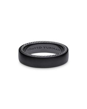 商品David Yurman | Streamline® Black Titanium & Sterling Silver Band Ring,商家Bloomingdale's,价格¥3202图片