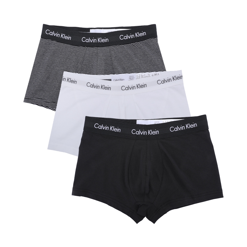 商品Calvin Klein | Calvin Klein 男士内裤 三条装 黑白深灰条纹U2664G-IOT-S,商家Xunan,价格¥345图片