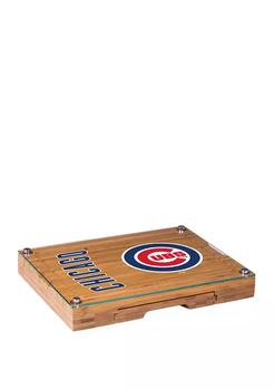 商品MLB Chicago Cubs Concerto Glass Top Cheese Cutting Board & Tools Set,商家Belk,价格¥1325图片