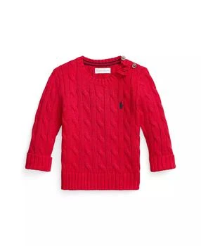 Ralph Lauren | Baby Boys Cable Knit Long Sleeves Sweater,商家Macy's,价格¥411