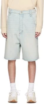 AMI | Blue Alex Fit Denim Shorts,商家Ssense US,价格¥1183