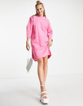 NIKE | Nike mini swoosh fleece dress in pinksicle商品图片,5.4折, 独家减免邮费