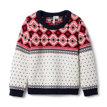 Janie and Jack | Fair Isle Sweater (Toddler/Little Kids/Big Kids) 