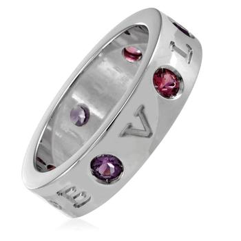 BVLGARI | Bvlgari 18k White Gold Roman Sorbets Ring, Size 53商品图片,5.9折