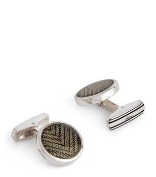 商品Gold-Trimmed Silver Cufflinks,商家Harrods CN,价格¥7169图片