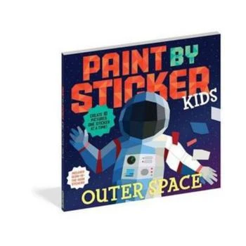 Paint by Sticker Kids- Outer Space- Create 10 Pictures One Sticker at a Time Includes Glow-in-the-Dark Stickers by Workman Publishing