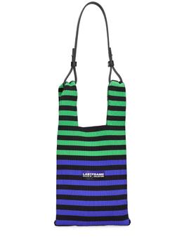 推荐Small Stripe Market Bag W/ Leather Strap商品