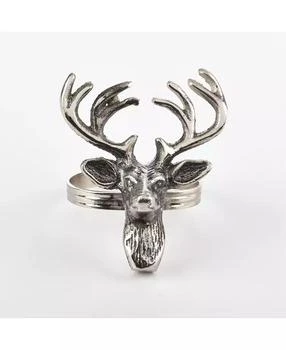 Saro Lifestyle | Reindeer Design Napkin Ring, Set of 4,商家Macy's,价格¥150