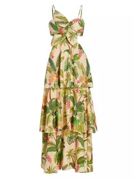 推荐Fruit Forest Ruffled Maxi Dress商品