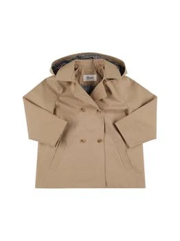 Bonpoint | Cotton Gabardine Trench Coat W/hood 额外8.5折, 独家减免邮费, 额外八五折