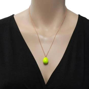 FABERGE | Fabergé Essence 18K Rose Gold and Neon Lime Green Lacquer Pendant 1818FP3105/1P,商家Premium Outlets,价格¥20281