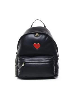 推荐Love Moschino Logo-Plaque Zipped Backpack商品