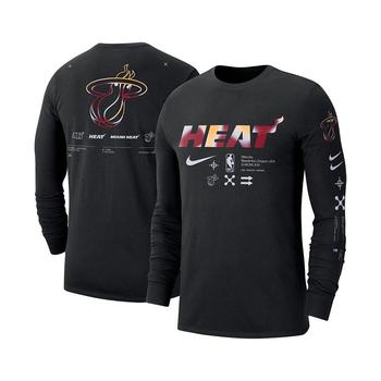 商品NIKE | Men's Black Miami Heat Essential Air Traffic Control Long Sleeve T-shirt,商家Macy's,价格¥301图片