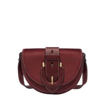 Fossil | Fossil Women's Harwell Lizard Effect Embossed Leather Small Flap Crossbody 4.9折