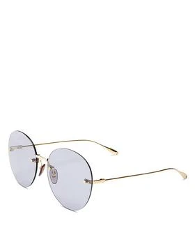 推荐Rimless Round Sunglasses, 60mm商品