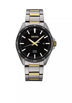 Seiko | Two-Tone Black Dial Watch商品图片,