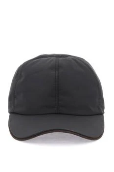 推荐Baseball cap with leather trim商品
