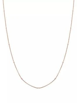 推荐14K Rose Solid Gold Grace Chain Necklace商品