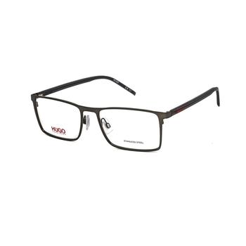 推荐Mens Silver Tone Rectangular Eyeglass Frames HG10560R800056商品
