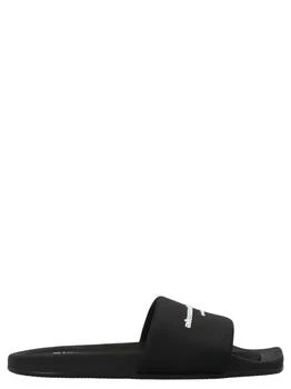 Alexander Wang | Logo Band Nylon Sliders Sandals Black 7.1折