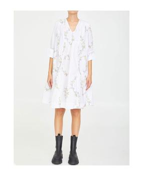 ganni floral pleated shirtdress, Ganni | Floral Cotton Dress商品图片 9.1折