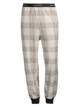 Calvin Klein | Plaid Cotton-Blend Pajama Pants商品图片,