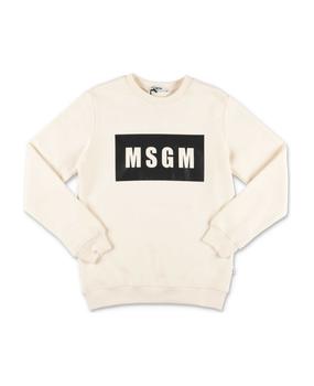 推荐Msgm Felpa Panna In Cotone商品