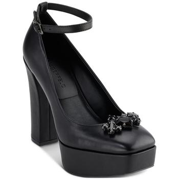 Karl Lagerfeld Paris | Women's Varun Ankle-Strap Embellished Platform Pumps商品图片,