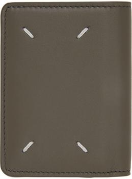 MAISON MARGIELA | Gray Leather Card Holder商品图片,额外8.5折, 独家减免邮费, 额外八五折