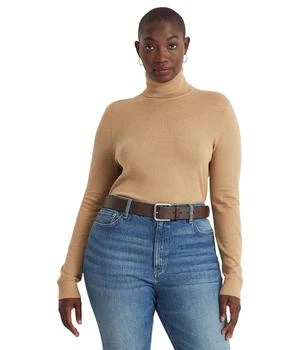 Ralph Lauren | Plus-Size Silk-Blend Turtleneck 4.9折, 满$220减$30, 满减