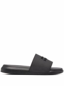 Alexander McQueen | Alexander Mcqueen Men's  Black Pvc Sandals商品图片,