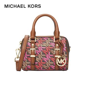 michael kors bradshaw单肩包, Michael Kors | MK 女包 迈克·科尔斯 MICHAEL KORS BEDFORD LEGACY系列 棕色多色小号单肩斜挎包 32H1G06C0I BROWN MULTI商品图片 