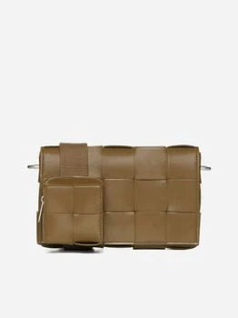 Bottega Veneta | Cassette On Strap Intrecciato leather bag 独家��减免邮费