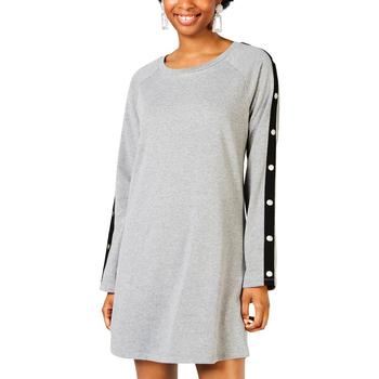 Material Girl, Material Girl | Material Girl Womens Juniors Mini Heathered Sweatshirt Dress商品图片 1折