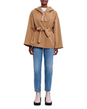 maje外套, Maje | Gurnas Hooded Short Coat商品图片 5折
