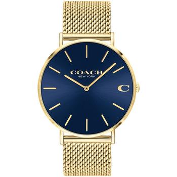 Coach | Men's Charles Gold-Tone Mesh Bracelet Watch 41mm商品图片,7折