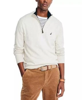 Nautica | Men's Navtech Classic-Fit Solid Quarter-Zip Sweater,商家Macy's,价格¥323