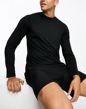 ASOS | ASOS 4505 all sports long sleeve t-shirt with quick dry in black 6.1折, 独家减免邮费