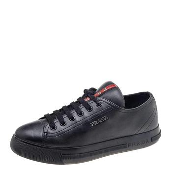 [二手商品] Prada | Prada Sport Black Leather Low Top Sneakers Size 35商品图片,满1件减$100, 满减