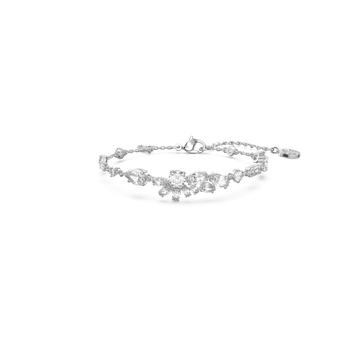 施华洛世奇手链直邮, Swarovski | Gema bracelet mixed cuts flower white rhodium plated商品图片 