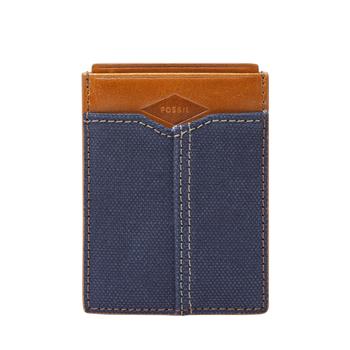 Fossil | Fossil Men's Mykel Cotton Front Pocket Wallet商品图片,5折