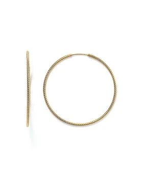 Bloomingdale's | 14K Yellow Gold Twisted Endless Hoop Earrings - Exclusive,商家Bloomingdale's,价格¥10869