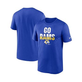 推荐Men's Royal Los Angeles Rams Logo Legend Local Phrase Performance T-shirt商品