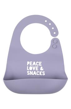 商品Peace Love Snacks Silicone Bib图片