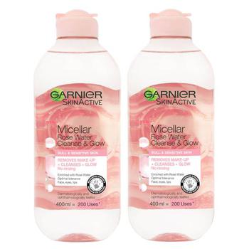 Garnier是什么牌子, Garnier | Garnier Micellar Rose Water Cleanse & Glow 400ml Duo Pack商品图片 6.7折